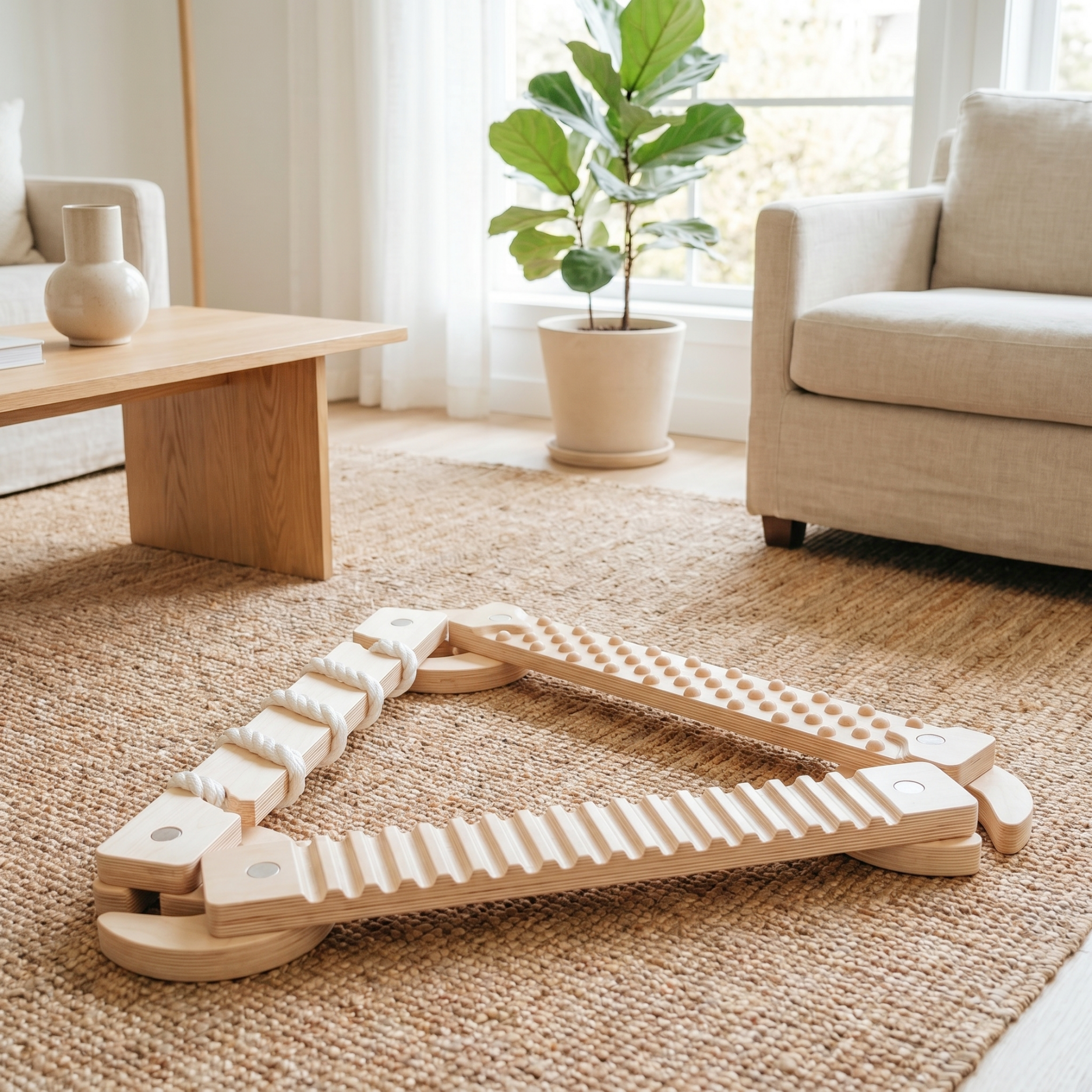 TipiToo® – Schwebebalken Set aus Holz mit 3 Elementen