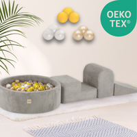 "Bally Play" Bällebad 90x30cm mit 3 Bauelementen & 200 Bällen