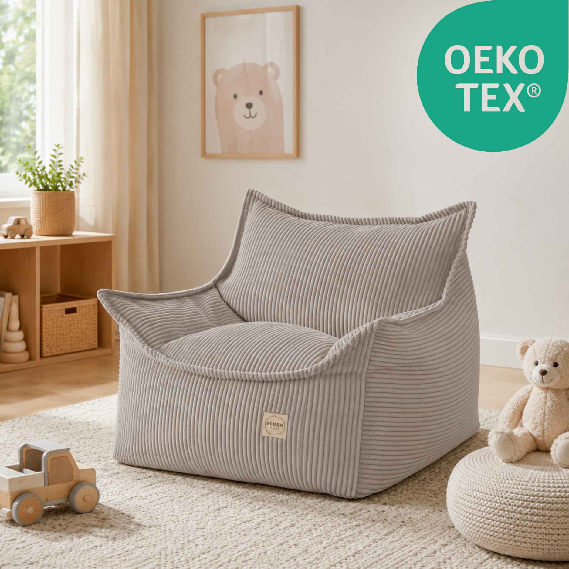 "Cordy Throne" bequemer Kinder-Relaxsessel 80x73x58cm