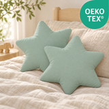 2er-Set Sternenkissen 40cm – 100% Baumwolle