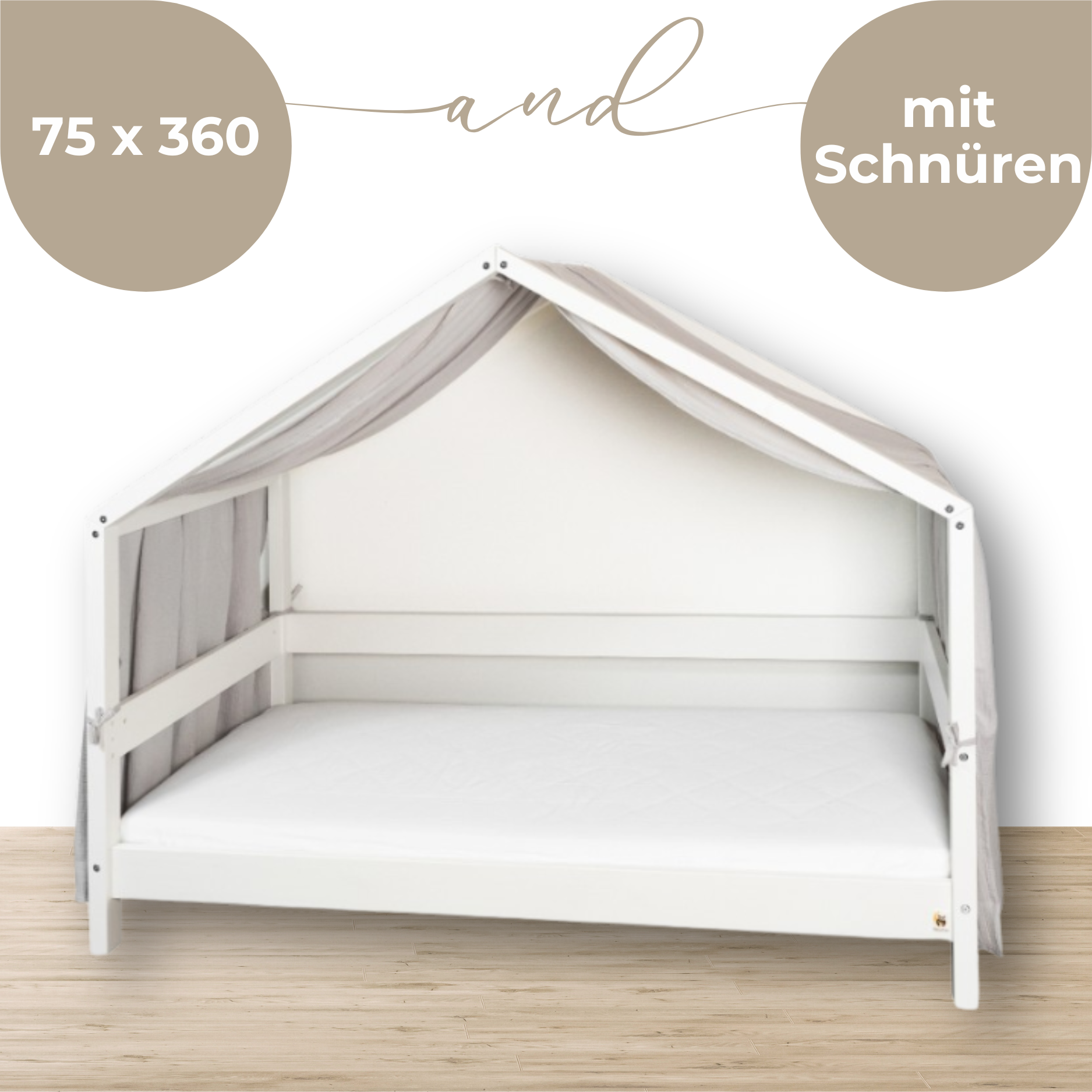 YappyMuslin - Hausbett-Vorhänge