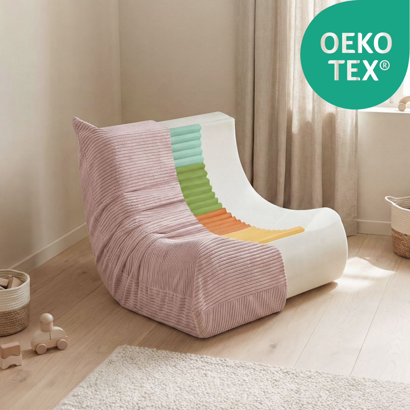 "Cozy Mooni" Ergonomischer Lounge-Sessel mit 4-Zonen-System