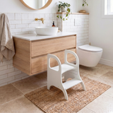 MIIMO® – Höhenverstellbarer Montessori Tritthocker aus Holz