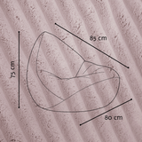 "Fluffy Cloud" Kinder-Sitzsack 80x85cm mit EPS Perlen
