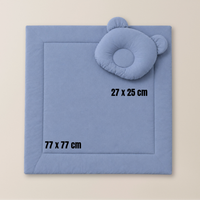 Baby Bettwäsche-Set mit Füllung – Decke & Teddy-Kissen aus 100% Baumwolle