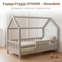 YappyTrygg JUNIOR - Hausbett 160×80 cm mit Rausfallschutz