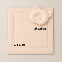 Baby Bettwäsche-Set mit Füllung – Decke & Teddy-Kissen aus 100% Baumwolle