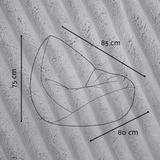 "Fluffy Cloud" Kinder-Sitzsack 80x85cm mit EPS Perlen