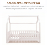 YappyTrygg JUNIOR - Hausbett 160×80 cm mit Rausfallschutz
