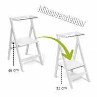 STEP’n’FOLD® – Faltbarer Montessori Lernturm mit verstellbarer Höhe