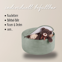 "Toy Pouf" befüllbarer Aufbewahrungs-Sitzhocker 65×30 cm