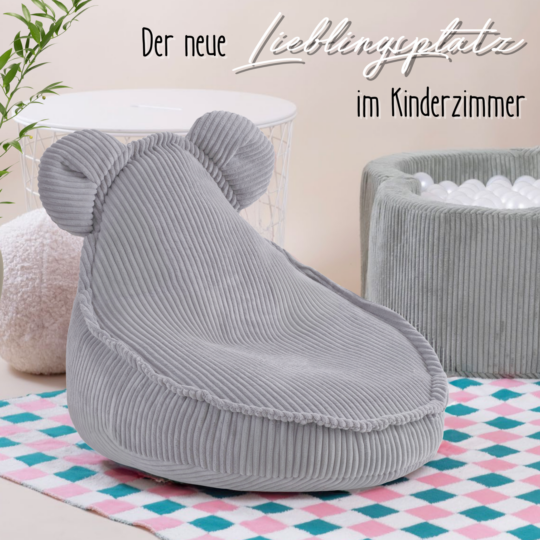 "Huggy Bear" Sitzsack für Kinder 68x45cm