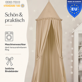 Kinderzimmer Baldachin 260cm – 100% Baumwolle