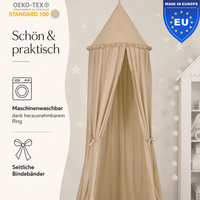 Kinderzimmer Baldachin 260cm – 100% Baumwolle