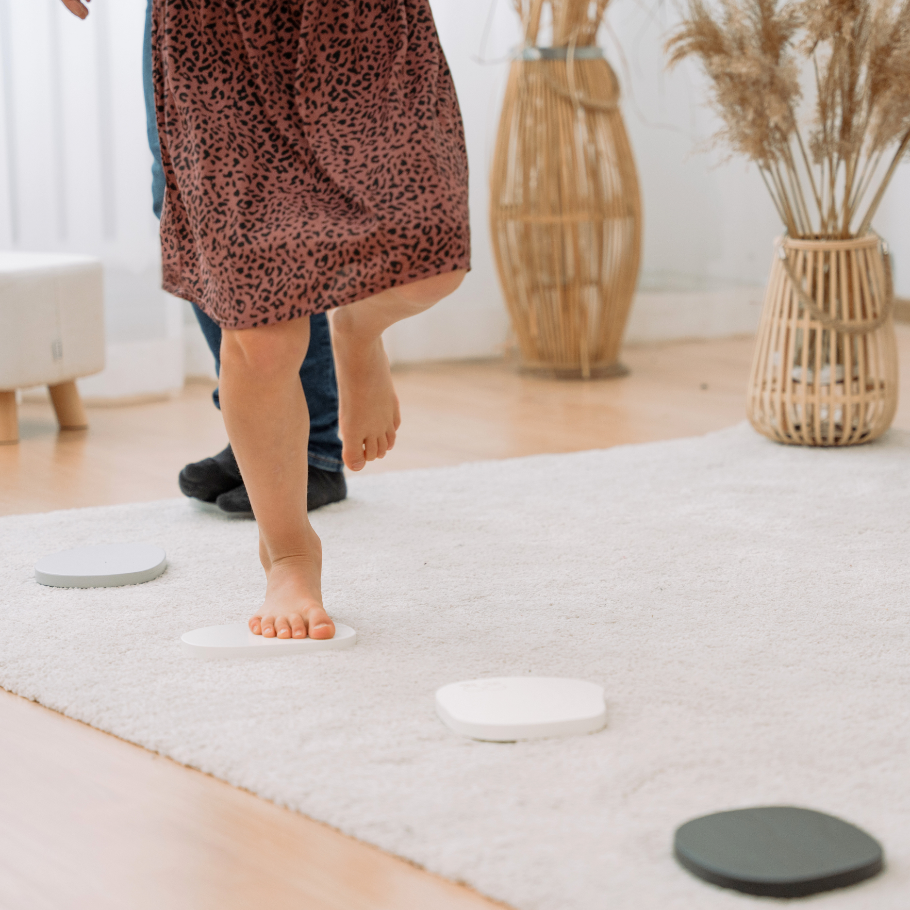 Montessori Balance-Trittsteine aus Holz