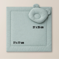 Baby Bettwäsche-Set mit Füllung – Decke & Teddy-Kissen aus 100% Baumwolle