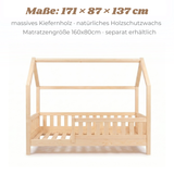 YappyTrygg JUNIOR - Hausbett 160×80 cm mit Rausfallschutz