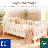 YappyTerra JUNIOR - Kinderbett 160×80 cm mit Rausfallschutz