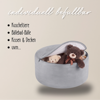 "Toy Pouf" befüllbarer Aufbewahrungs-Sitzhocker 65×30 cm