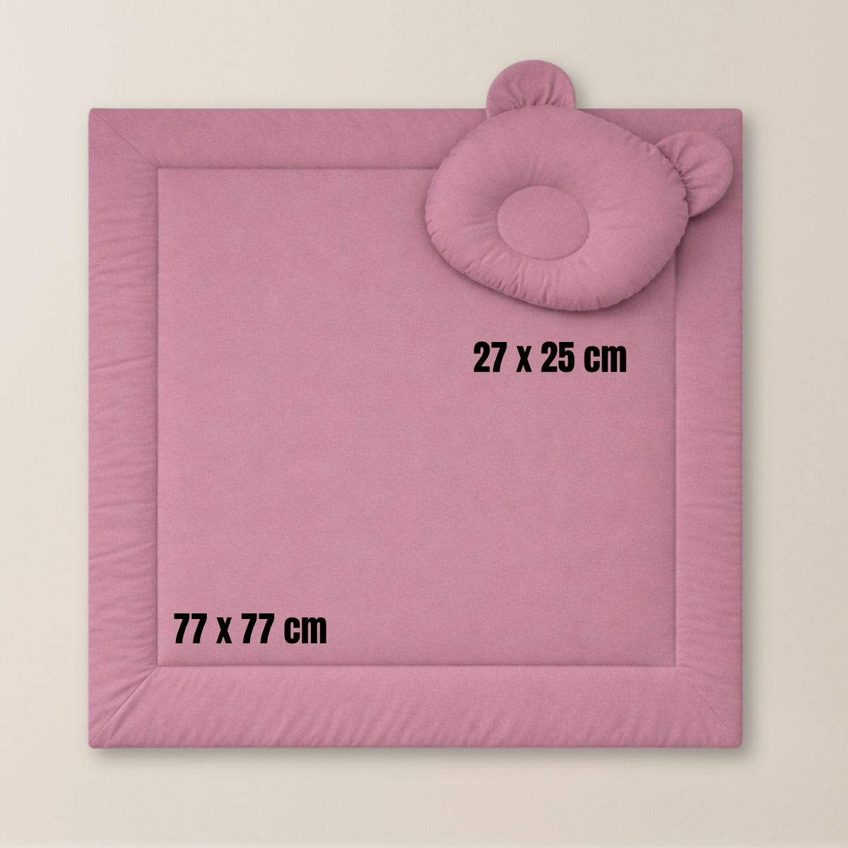 Baby Bettwäsche-Set mit Füllung – Decke & Teddy-Kissen aus 100% Baumwolle
