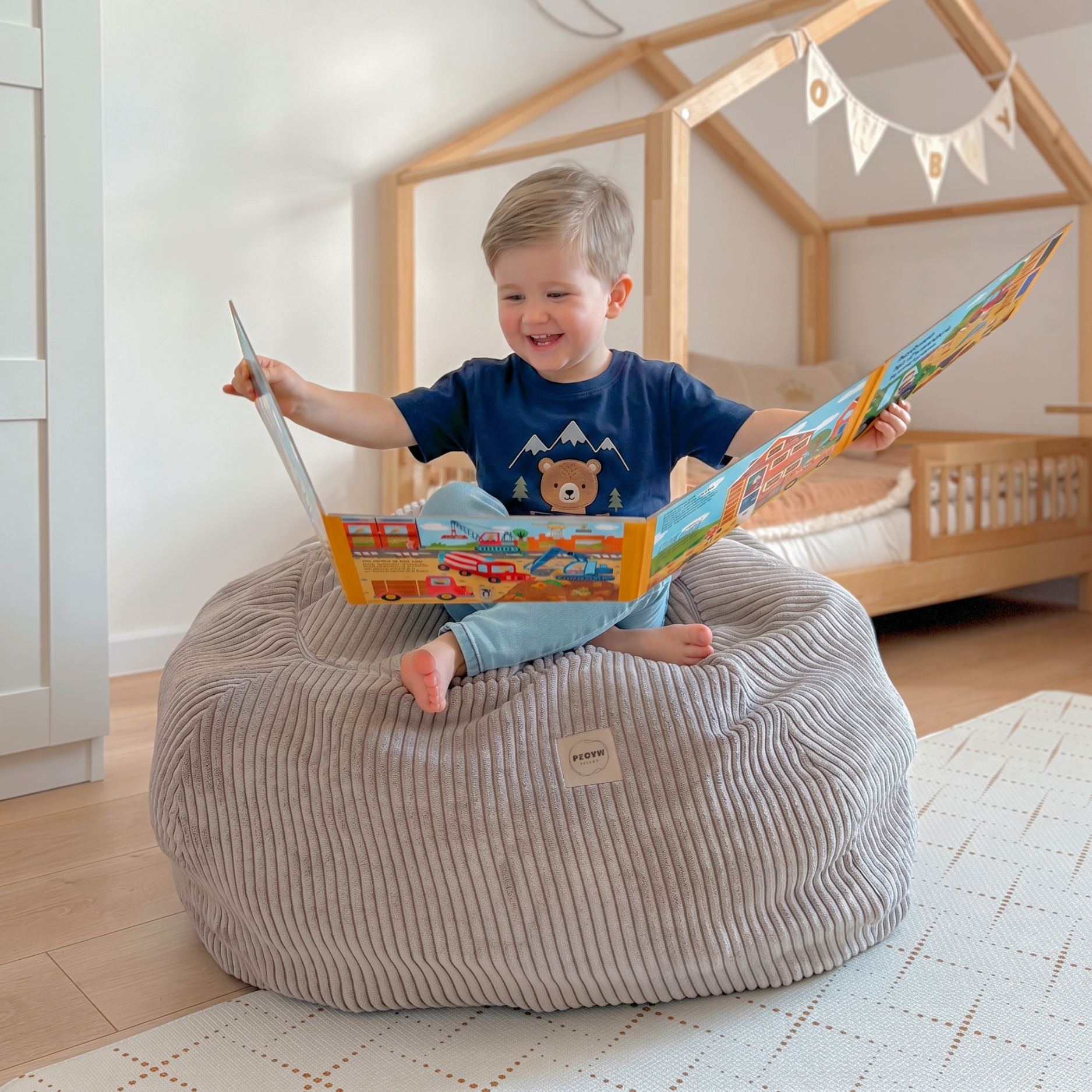 "Toy Nest" befüllbarer Aufbewahrungs-Sitzsack 82x50cm