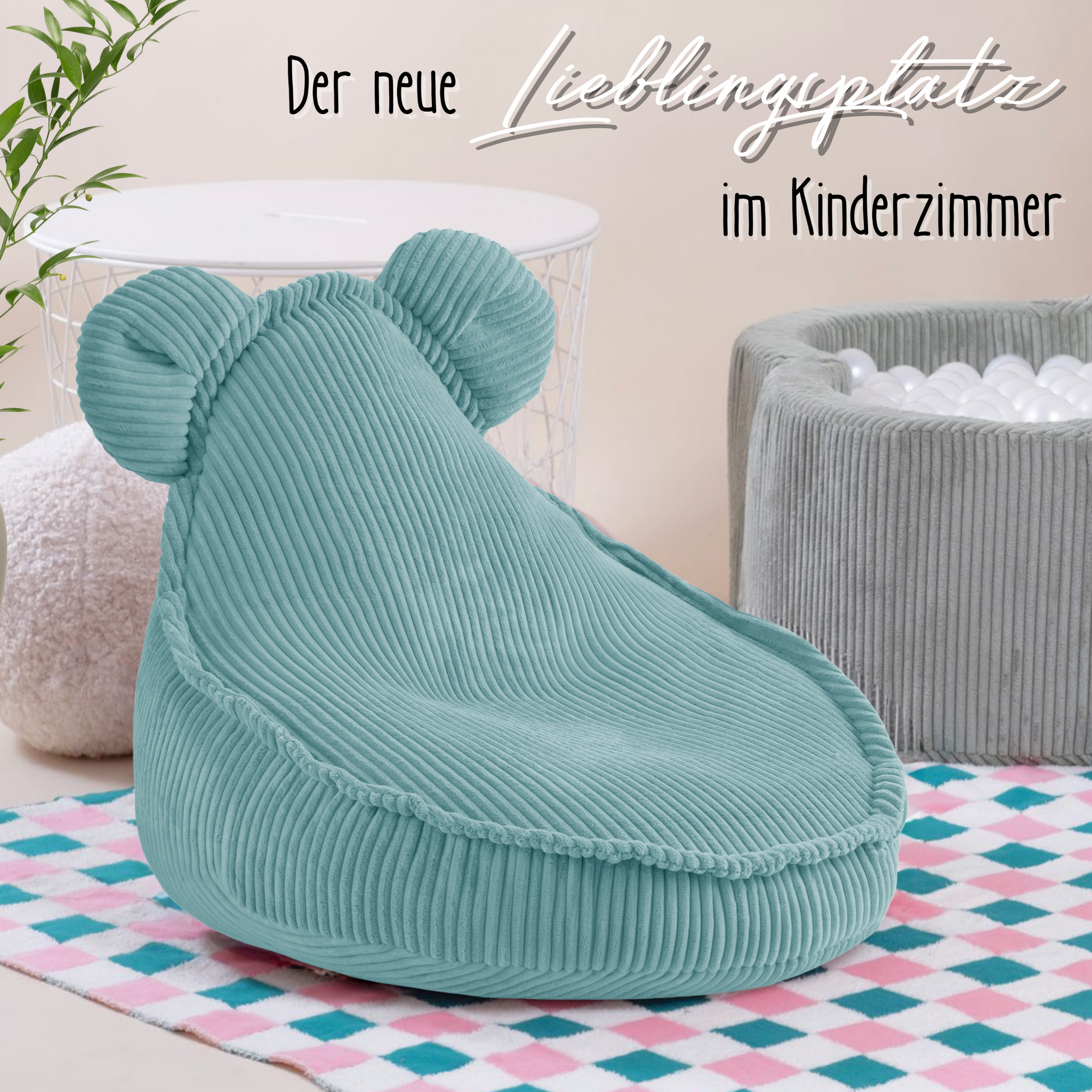 "Huggy Bear" Sitzsack für Kinder 68x45cm