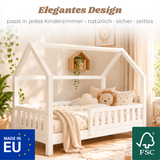 YappyTrygg JUNIOR - Hausbett 160×80 cm mit Rausfallschutz