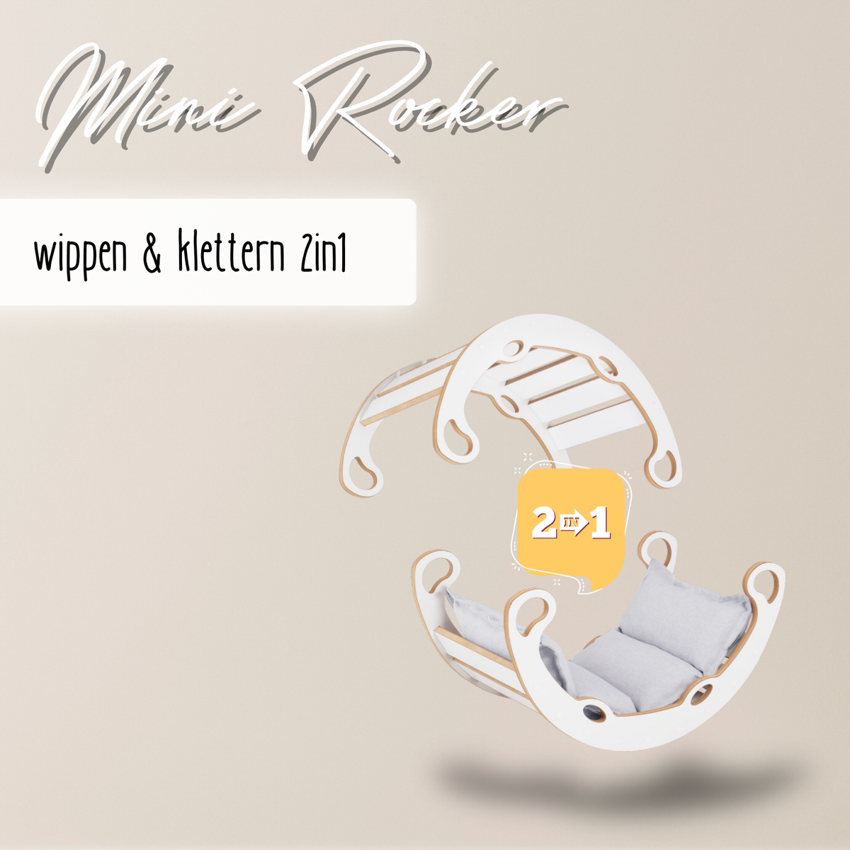 "Mini Rocker" 3-in-1, rocker, climbing arch & slide 75x39x40cm