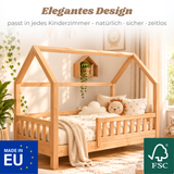 YappyTrygg JUNIOR - Hausbett 160×80 cm mit Rausfallschutz