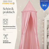 Kinderzimmer Baldachin 260cm – 100% Baumwolle