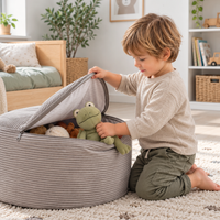 "Toy Pouf" befüllbarer Aufbewahrungs-Sitzhocker 65×30 cm