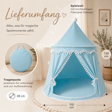Play tent - breathable made of cotton &amp; hemp