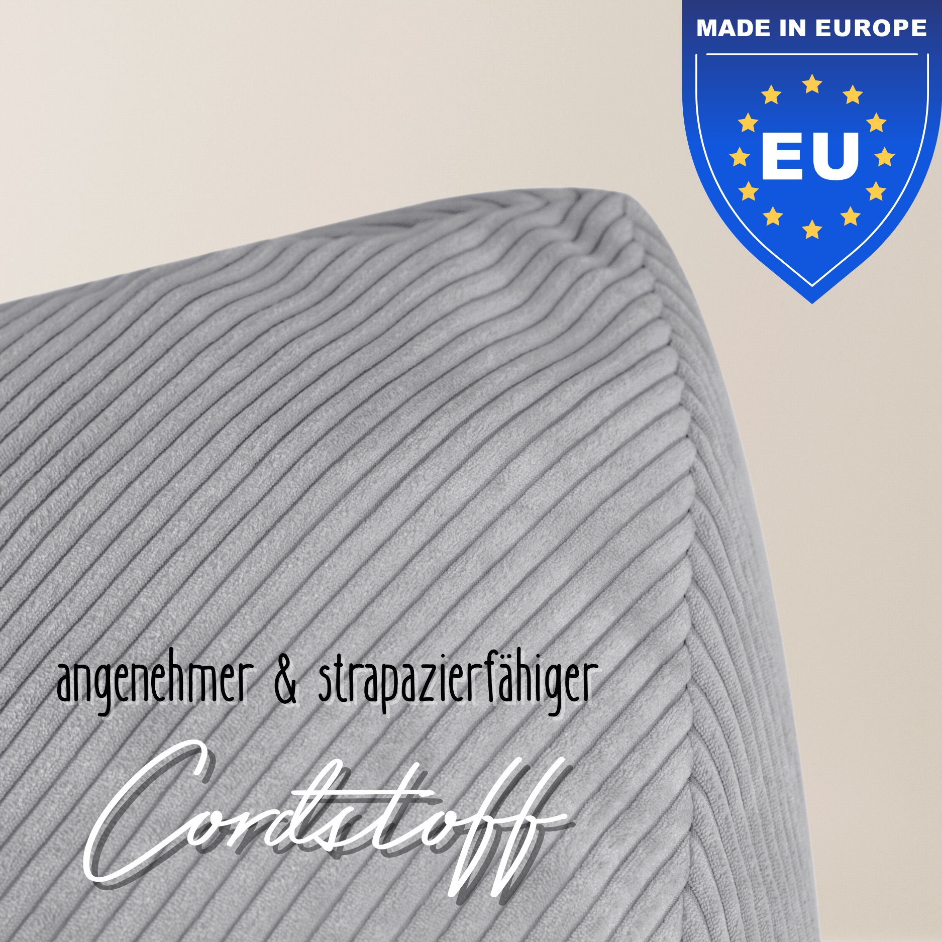 "Cozy Cloud" Kinder-Sitzsack 80x85cm mit EPS Perlen