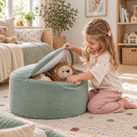 "Toy Pouf" befüllbarer Aufbewahrungs-Sitzhocker 65×30 cm