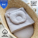 Baby Bettwäsche-Set mit Füllung – Decke & Teddy-Kissen aus 100% Baumwolle