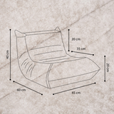 "Nilly Mooni" Ergonomischer Lounge-Sessel mit 4-Zonen-System