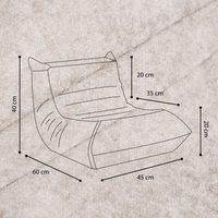 "Nilly Mooni" Ergonomischer Lounge-Sessel mit 4-Zonen-System