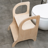 MIIMO® – Höhenverstellbarer Montessori Tritthocker aus Holz