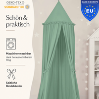Kinderzimmer Baldachin 260cm – 100% Baumwolle
