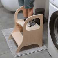 MIIMO® – Höhenverstellbarer Montessori Tritthocker aus Holz