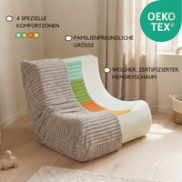 "Fluffy Mooni" Ergonomischer Lounge-Sessel mit 4-Zonen-System