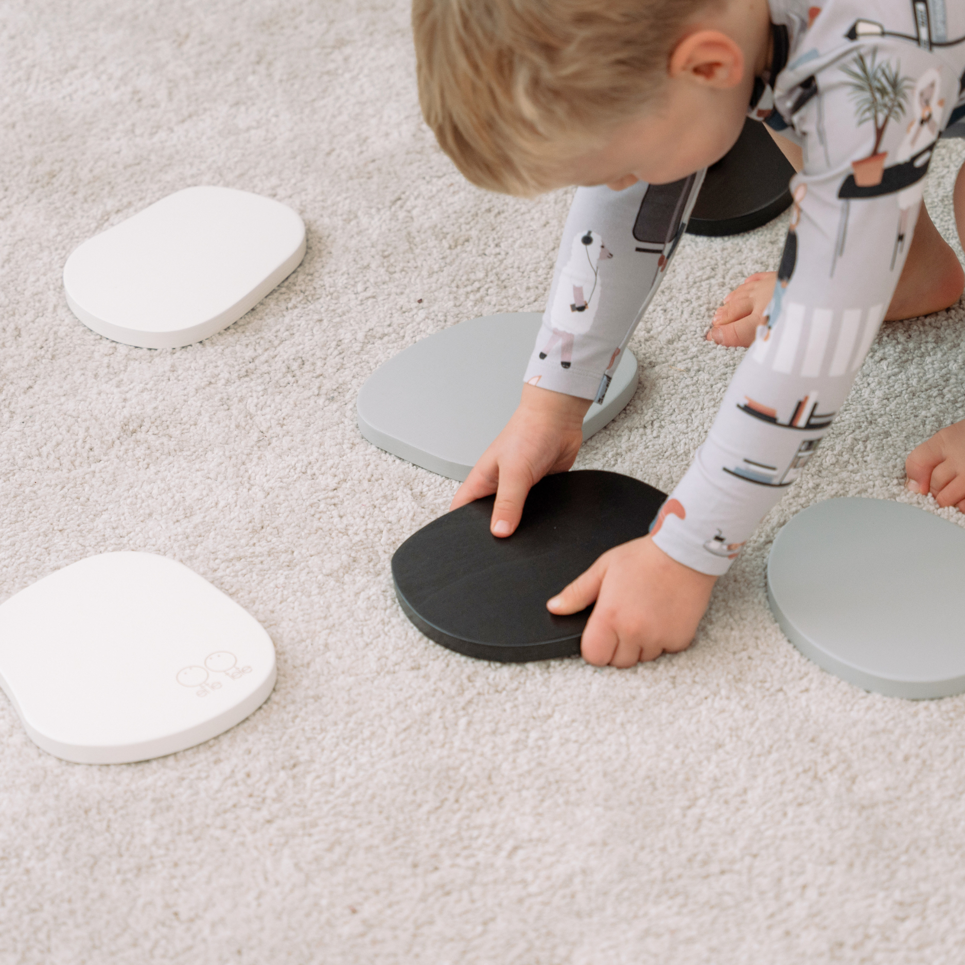 Montessori Balance-Trittsteine aus Holz