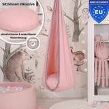 Cocoon Swing – Hängeschaukel aus Baumwolle mit Sitzkissen