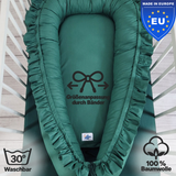 wendbares Babynest mit Rüschen - 100% Baumwolle