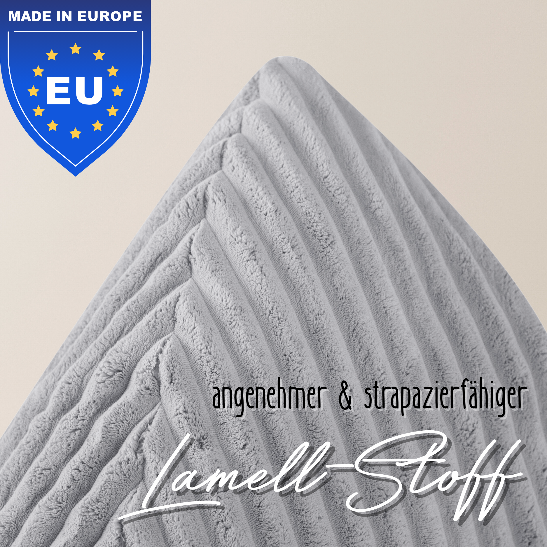 "Fluffy Cloud" Kinder-Sitzsack 80x85cm mit EPS Perlen