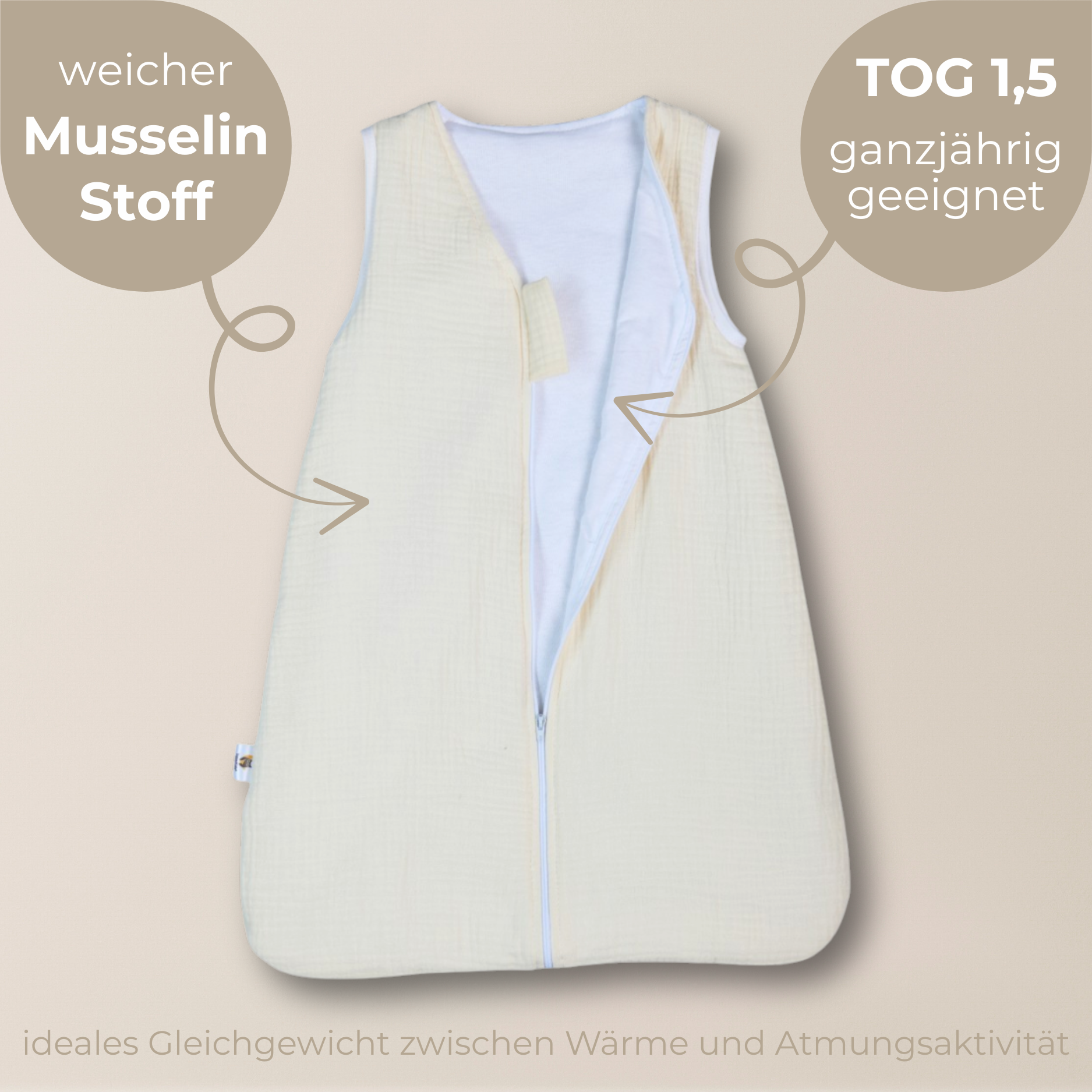 YappySnug - Klassischer Babyschlafsack