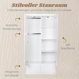 Yappy Classic Kleiderschrank – 2türig mit Schublade