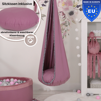 Cocoon Swing – Hängeschaukel aus Baumwolle mit Sitzkissen
