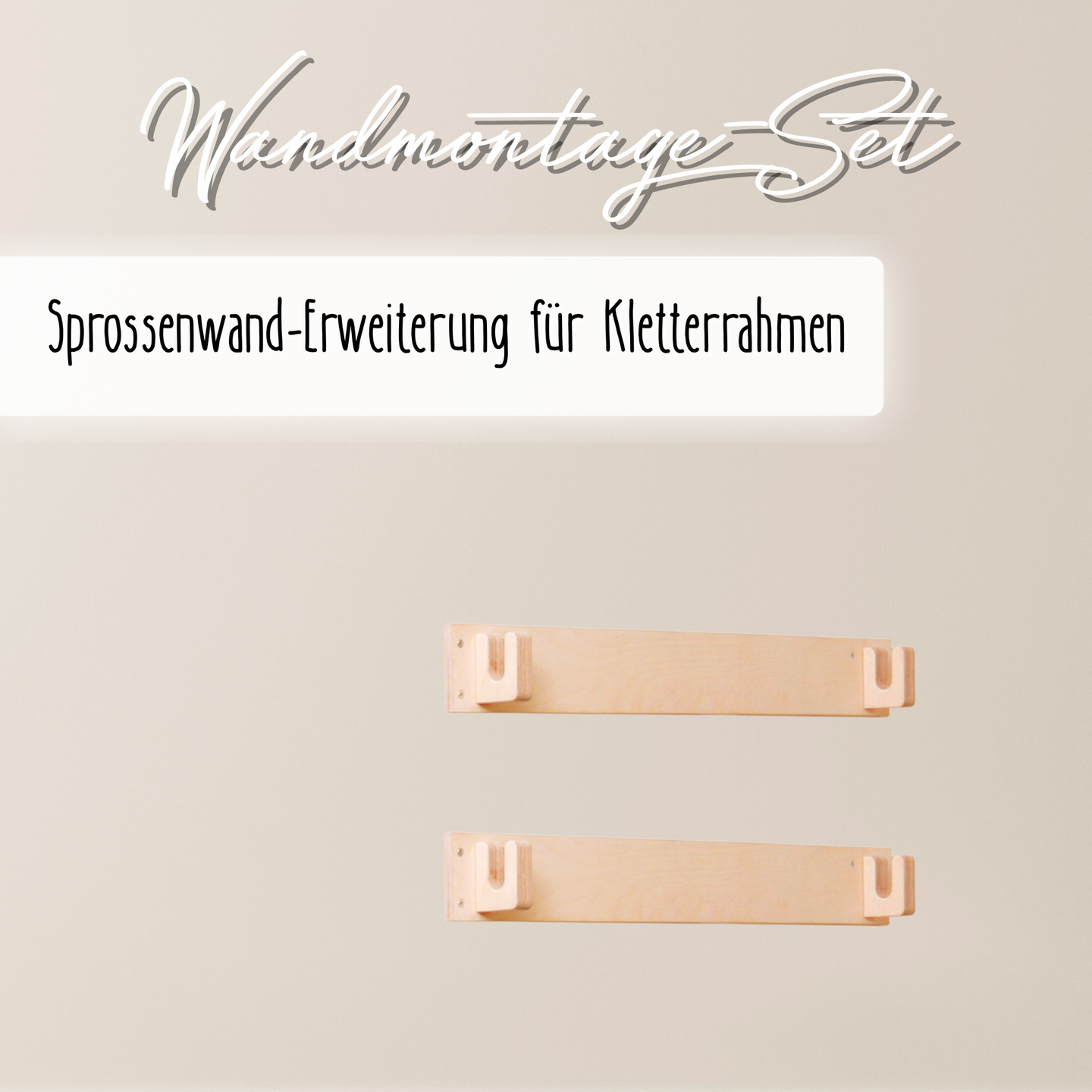 Wandmontage Set – Sprossenwand Erweiterung für MOPITRI® & FIPITRI® Kletterrahmen