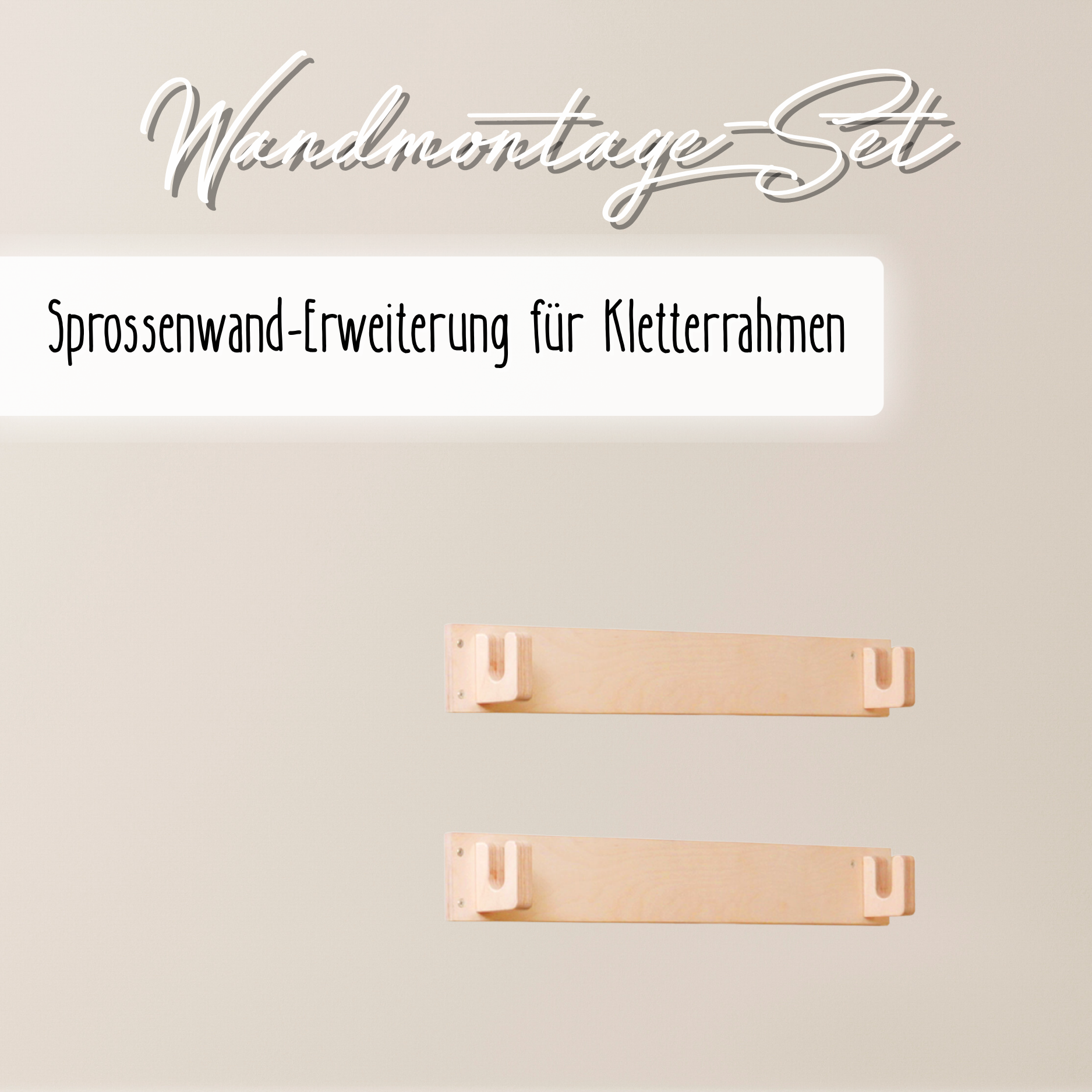 Wandmontage Set – Sprossenwand Erweiterung für MOPITRI® & FIPITRI® Kletterrahmen